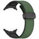 Ремінець Elegant leather Strap для Samsung Galaxy Watch Ultra 47mm з магнітною застібкою green - зображення 1