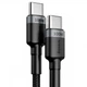 Data-кабель Baseus Cafule CATKLF-ALG1 PD2.0 Type-C - Type-C 100W 2m, Black-Gray - изображение 1