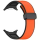 Ремінець Elegant leather Strap для Samsung Galaxy Watch Ultra 47mm з магнітною застібкою orange - зображення 1