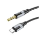 Aux кабель Borofone BL19 Type-C (male) – AUX 3.5мм (male) 1m, Black - зображення 1