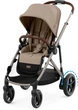 Універсальна коляска для двійні 2 в 1 Cybex e-Gazelle S TPE Almond Beige - зображення 14