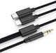 Аудио адаптер XoKo MH-232 AUX 3.5 мм -USB Type C – Lightning Черный (MH-232-BK) - изображение 1