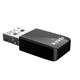 Беспроводной адаптер Wi-Fi 6 USB 2.4/5 ГГц до 886 Мбит/с совместим с Windows и Linux портативный черный - изображение 2