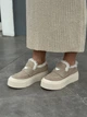 Лоферы женские зимние ShoesBand Песочного цвета натуральная замша 37 (24 см) (S94201-2з) - изображение 1