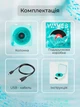 Колонка портативна з Bluetooth підключенням Біла з годинником та білим шумом у вигляді вінілового програвача - зображення 8