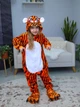Піжама кігурумі Kigurumi для дівчинки Тигр Помаранчевий на зріст 100 - 110 см (202441) - зображення 3