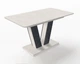 Стол обеденный раскладной Fusion furniture Торин Шелковый камень/Угольный камень - изображение 1