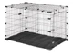 Металлическая клетка для очень больших собак весом до 50 кг Ferplast DOGGY HUB 120 NERO, 117,5x76,5x76,5 см - изображение 1