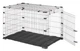 Металлическая клетка для очень больших собак весом до 50 кг Ferplast DOGGY HUB 120 NERO, 117,5x76,5x76,5 см - изображение 2