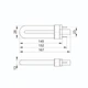 Светильник 18W 230V 580lm 6400K G23 IP44 254х88хмм белый [LLPO0-3041-2-09-K01] ЛПО3041 - изображение 3