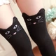 Чулки котики с ушками милые черные 14010 one size - изображение 2