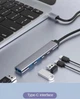 USB хаб/концентратор 5 в 1: 3 x USB 3.0 2.0, 2 x USB TYPE-C 65W PD Док станція Сірий - зображення 3