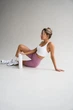 Спортивные женские удлиненные шорты Hot с двойным пуш-ап эффектом и хорошей утяжкой для фитнеса, танцев, йоги M Светло-розовые (MS12000HM) - изображение 5