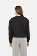 Женский свитшот L цвет черный YUKI ЦБ-00254561 - изображение 4
