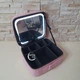Вместительная косметичка-органайзер с зеркалом и LED подсветкой S53-D1-Pink - изображение 5