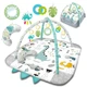 Розвиваючий інтерактивний килимок для дітей Ricokids Dino Nessi, 100×110 см, Польща - зображення 1