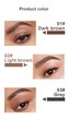 Гель-краска для бровей Dragon Ranee Eyebrow Natural Three-Dimensional 02 светло-коричневый - изображение 5