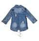 Детская джинсовая куртка RESSER DENIM для девочки 110 см голубая - изображение 2