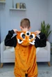 Пижама кигуруми Kigurumi для мальчика Красная Панда Рыжая Енот Коричнево-черный на рост 110 - 120 см (204242) - изображение 3