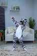 Пижама кигуруми Kigurumi для мальчика Зебра Черно-белый на рост 155 - 165 см (201742) - изображение 7