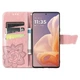 Чохол-книжка з малюнком UniCase Butterfly Pattern для Motorola Moto G85 - Rose Gold - зображення 2