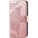 Чохол-книжка з малюнком UniCase Butterfly Pattern для Motorola Moto G85 - Rose Gold - зображення 6