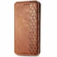 Чехол Deexe Rhombus Wallet для Samsung Galaxy A06 (A065) - Brown - изображение 4