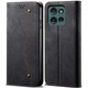 Чохол-книжка з кишеньками UniCase Jeans Wallet для Motorola Edge 50 Neo / Edge 60 Neo - Black - зображення 1