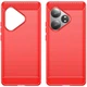 Силіконовий (TPU) чохол UniCase Carbon для Realme GT Neo 6 SE / GT 6T / GT 7 - Red - зображення 2