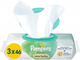 Упаковка дитячих вологих серветок Pampers Harmonie New Baby 3 х 46 шт (8700216201025) - зображення 1