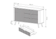 Комод Ланте/Lante 1-дверный с 3 ящиками 1D3S/138 Бежевый Ш138xВ81 см. Perfect Home - изображение 5