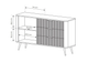 Комод Ланте/Lante 1-дверный с 3 ящиками 1D3S/138 Бежевый Ш138xВ81 см. Perfect Home - изображение 6