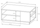 Стол журнальный Арко/Arco 100 Белый глянец/дуб грандсон 100x60x46 см. Perfect Home - изображение 3