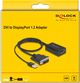 Adapter Delock DVI - DisplayPort 1.2 50 cm Black (4043619631896) - obraz 3