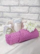 Подарочный набор для сауны, бани, женщине, девушке, маме, SPA, ванной комнаты, вафельный тюрбан, морская соль, арома-свеча, мыльные цветы, цвет пудровая роза (5743-2208) - изображение 3