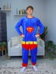Пижама Кигуруми My Kigu Мужская Супермен Superman Синий размер L 165-175 см (21079411) - изображение 1