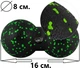 Массажный мяч двойной PowerPlay PP-4352 Epp foam peanut ball d8x16 см Черно/Зеленый (PP_4352_Green_8*16) - изображение 10