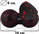 Массажный мяч двойной PowerPlay PP-4352 Epp foam peanut ball d8x16 см Черно/Черный (PP_4352_Red_8*16) - изображение 10