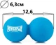 Массажный силиконовый двойной мяч PowerPlay PP-4355 Silicone Lacrosse Peanut Ball 6.3x12.6 см Синий (PP-4355_Blue) - изображение 10