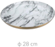 Talerz dekoracyjny Home & Styling Collection ze wzorem marmuru 28 cm (8720573689991) - obraz 2