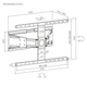 Кронштейн для телевизора UniBracket Slim64 VESA 100x200 - 600x400 до 50 кг - изображение 7