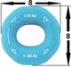 Эспандер кистевой силиконовый PowerPlay PP-4331 Hand Grip Light 10-15-20 кг Голубой (PP_4331_Blue_(10-15-20)) - изображение 10