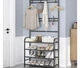 Универсальная вешалка для одежды New simple floor clothes rack size 60X30X151 см Черная - изображение 2