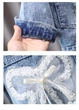Джинсова курточка для дівчинки Diana Textile, Білий бантик, 110 см - зображення 5