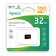Карта памяти microSDHC (UHS-1) Apacer 32Gb class 10 V10 A1 R100MB/s (AP32GMCSH10UB-RA) - изображение 2