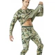 Термобелье мужское Lesko A152 2XL Camouflage Green облегающий однотонный флисовый с высокой эластичностью - изображение 2