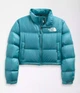 Пуховик The North Face Print Nuptse Short Light Blue NF0A5GGE-4Y3 L - изображение 3