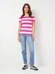 Футболка хлопковая женская Tommy Hilfiger 76J4975-TP1 M Бело-малиновая (197232843182) - изображение 3