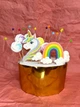 Готовый набор сахарных фигурок на торт набор Единорог с радугой - изображение 1