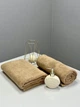 Банное махровое полотенце для сауны Osborn Textile 100х150 см беж двухнитка 450 г/м2 - изображение 2